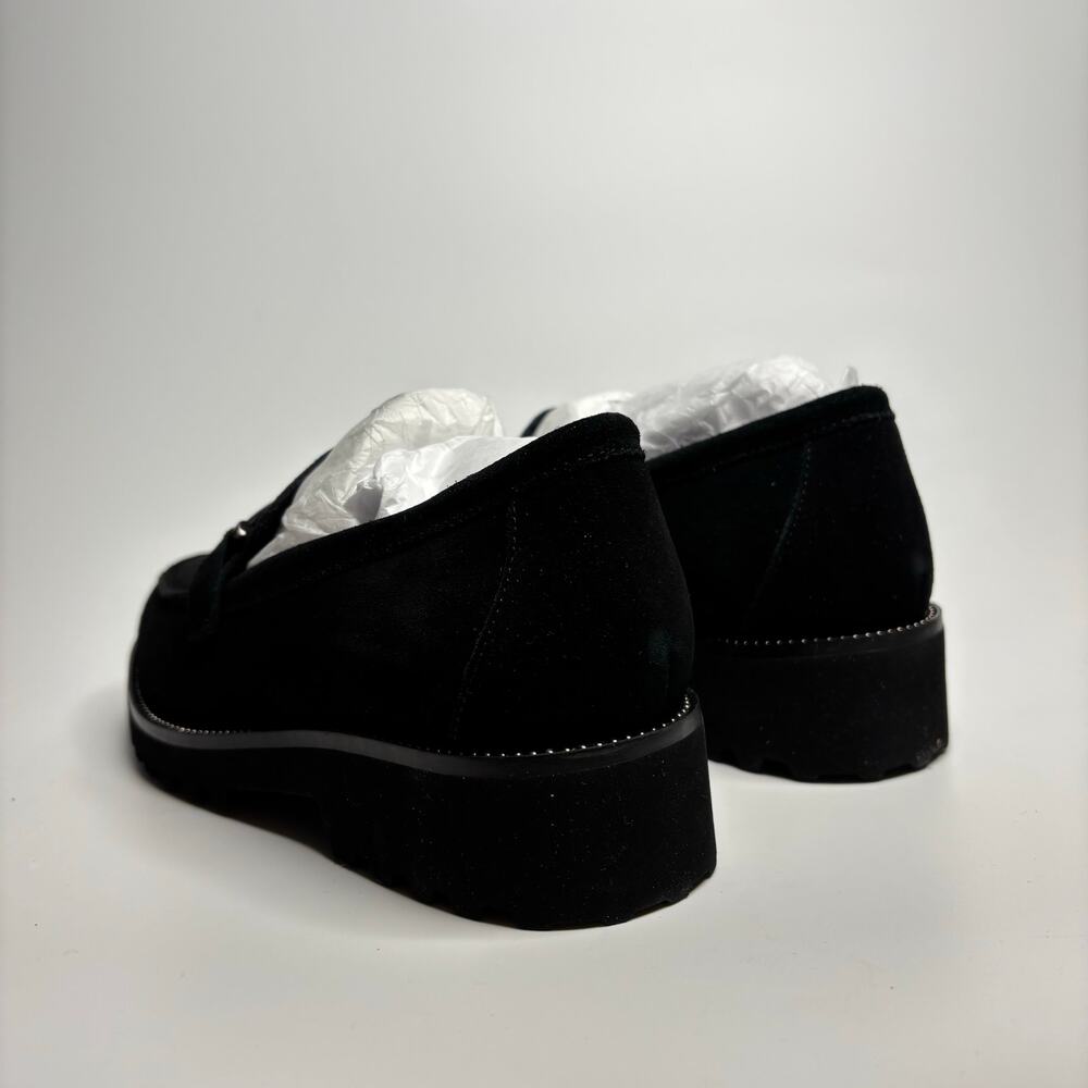 Vaneli Zack Waterproof Suede Bit Loafers in Black - Picture 3 of 9